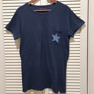 Visvim Blue t-shirt with start detail